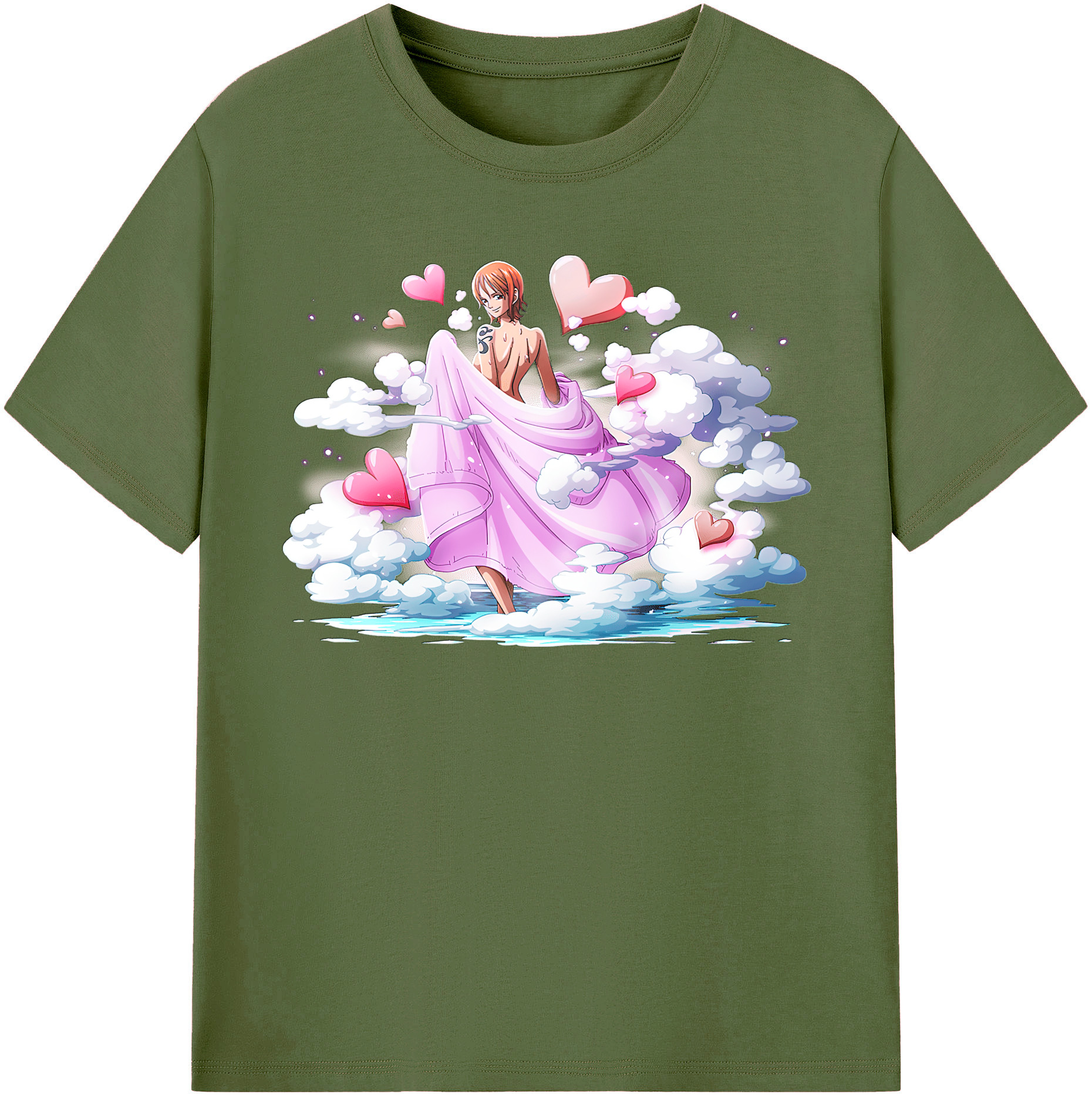 ワンピース ナミ ONE PIECE Nami 綿100％半袖Tシャツ（フロントプリント）